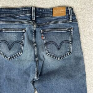 Levis 529 Curvy Bootcut Jeans 8 Medium Wash Blue Denim Mid 28x33